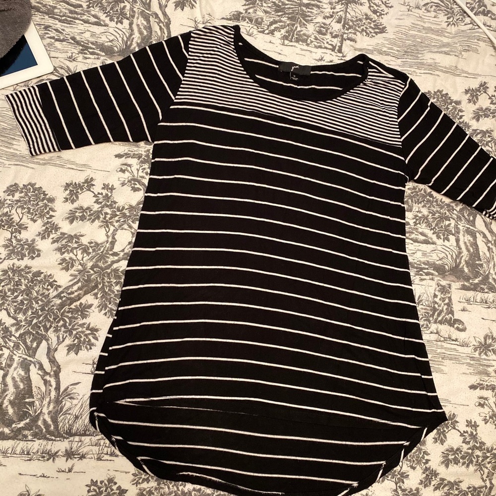 GNW Black and white striped shirt